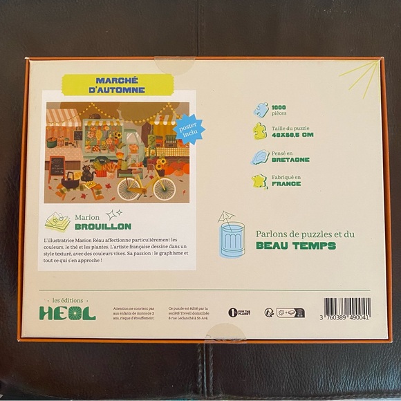 Heol Editions 1000 Piece Puzzle- “Marché d’Automne” - Picture 2 of 3